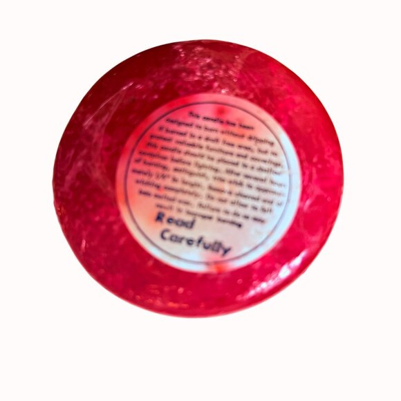 Patrician Hand Dipped Pillar Candle VTG Red Retro Holiday Wax Christmas Holiday - Picture 6 of 14